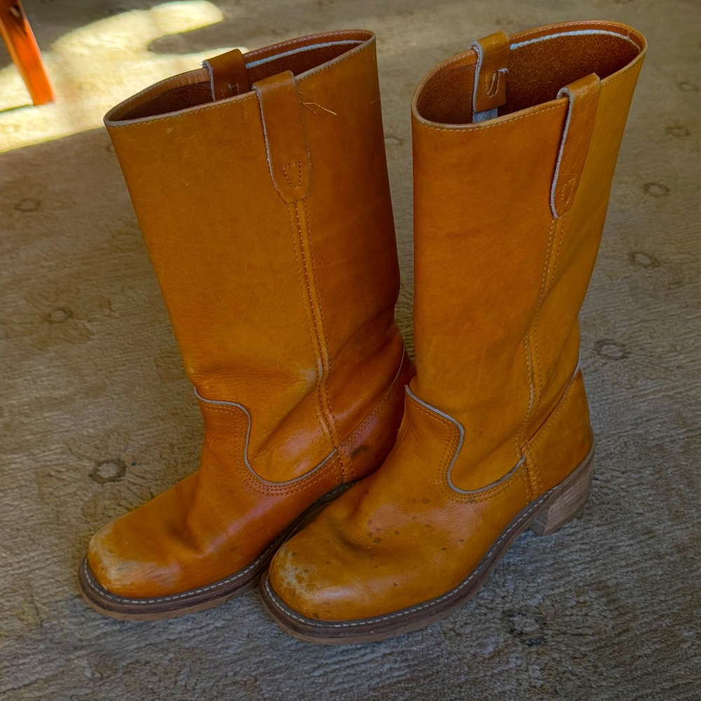 Vintage leather Campus Boots, Men’s 8/Women’s 9